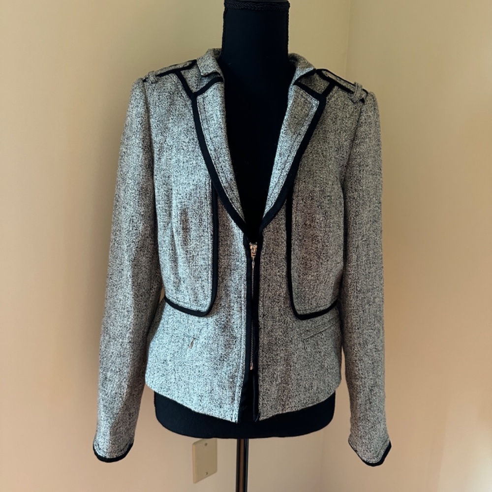 Women's Gray Tweed Jacket